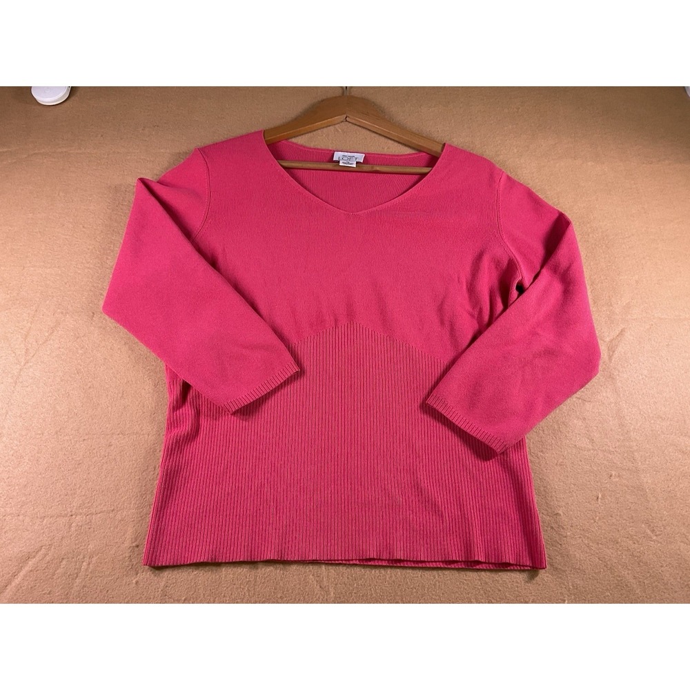 Ann Taylor Loft Pink Women's Top Long Sleeve